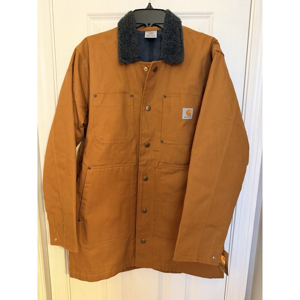 Carhartt Blanket Lined Barn Chore Coat Jacket Youth Boys XL 18-20 Tan/Brown New